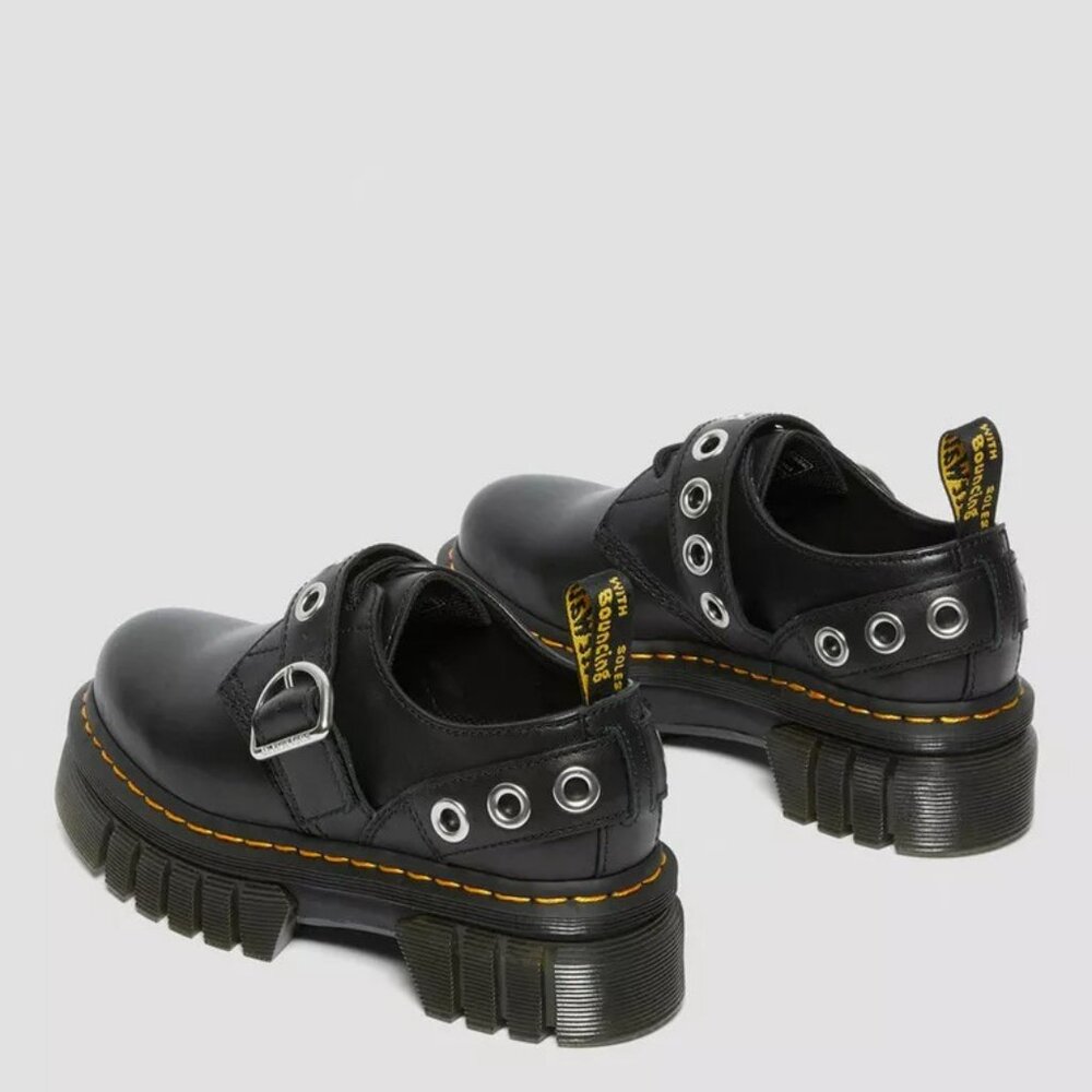 Audrick Hardware Leather Platform Oxford Shoes in Black - RARE - Picture 5 of 16
